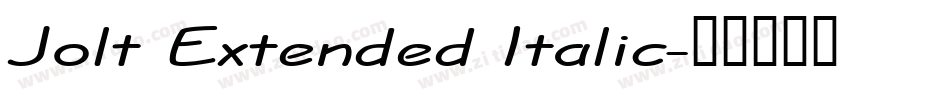 Jolt Extended Italic字体转换